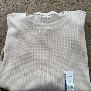 Time & True Waffle Long Sleeve Tee